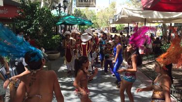 Con una murga en la Peatonal, Ullum te invita al carnaval