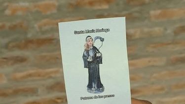 La Noriega, otra vez: encontraron estampitas con su cara en el Penal de Chimbas