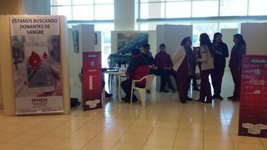 Posta de donación de sangre en el Centro Cívico
