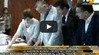 Se realizó la licitación del Hospital de Jáchal