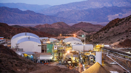 La mina de oro Casposo, en Calingasta. La mina de oro Casposo, en Calingasta.