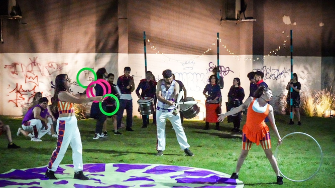 El adelanto de lo que presentarán los 100 artistas que se presentarán de modo itinerante en la Feria de la Fiesta Nacional del Sol.