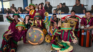 Los Fanáticos del Ritmo se presentaron el viernes pasado en el Concepción Patín Club.