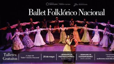 El Ballet Folclórico Nacional dictará dos talleres gratuitos