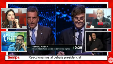 Debate presidencial: reviví la reacción en vivo de los periodistas de Tiempo
