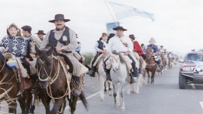 “Andar a caballo me saca de la rutina diaria”