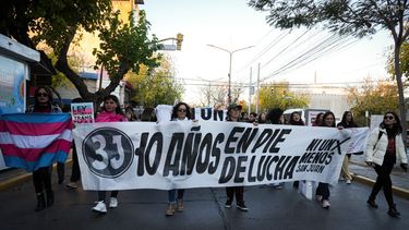 A 10 años de la primera marcha de Ni Una Menos, cientos de personas se convocaron en San Juan