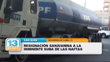 Resignación sanjuanina al aumento de naftas