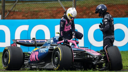 Chocó Colapinto en la clasificación del GP de Brasil: así quedó el auto Chocó Colapinto en la clasificación del GP de Brasil: así quedó el auto