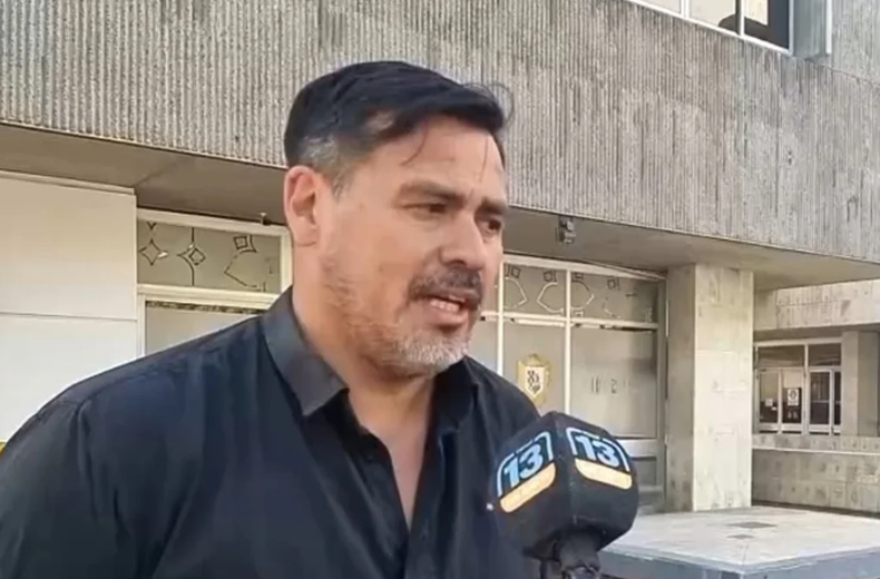 Marcelo Quiroga, de Comerciantes Unidos. Foto: Canal 13.