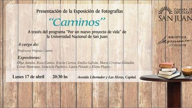 Este lunes inaugurarán la muestra fotográfica “Caminos”