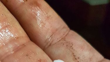 Una fuerte caída de granizo sorprendió en varios departamentos