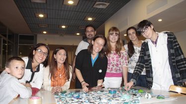 Jóvenes aprendieron técnicas de arte en el día de los Museos