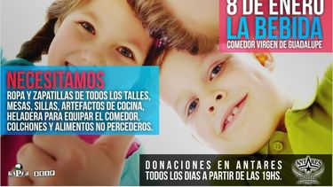 Reyes Magos Solidarios, una movida de Antares para los chicos de La Bebida