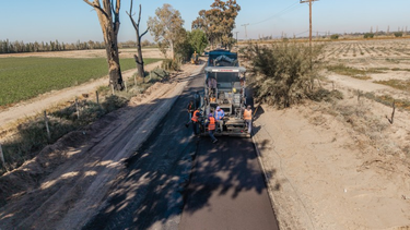 Comenzaron las tareas para recuperar un tramo clave de calle Mendoza en Pocito