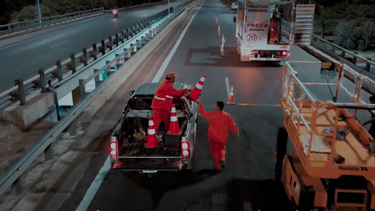 Los secretos de la histórica repavimentación de la Circunvalación: tarea nocturna y cemento de secado rápido