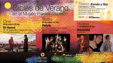 Mirá lo que tenés en el Ciclo de Verano del Museo Frankin Rawson