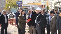 El Gobernador visitó la obra del Subsistema Cloacal Rawson