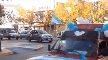 Mirá la caravana provida en el centro sanjuanino