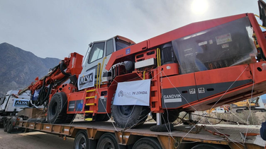 Llegó a San Juan la súper máquina que perforará el Túnel de Zonda
