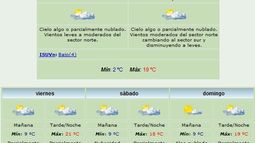 Anuncian máxima de 19 grados y viento Norte
