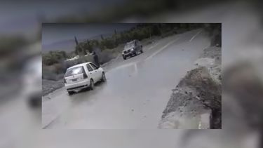 Creciente en Calingasta: máxima precaución en la R149 a la altura del Cerro Alcázar