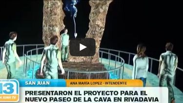 Así quedó el proyecto del Paseo de la Cava en Rivadavia