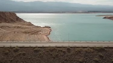 En medio de la preocupante sequía, así se ven hoy los diques sanjuaninos desde el cielo