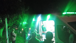 Una moto chocó a una mujer que circulaba a pie en Albardón. Foto: Albardón Noticias. Una moto chocó a una mujer que circulaba a pie en Albardón. Foto: Albardón Noticias.