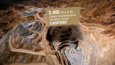 Así es Casposo, la gran mina en Calingasta