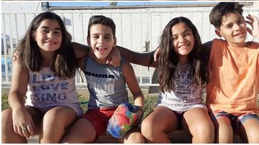 El desopilante video de los cuatrillizos sanjuaninos en cuarentena