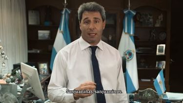 Uñac encabeza una selección de sanjuaninos en un saludo de navidad