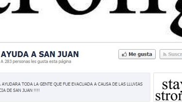 San Juan se solidariza y ayuda a los evacuados