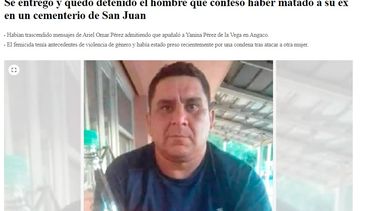 La detención del femicida Ariel Omar Pérez, en la agenda de los medios nacionales