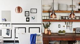 Lámparas de cobre para decorar tu hogar
