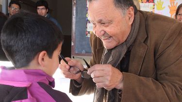 Entregaron anteojos a chicos de siete escuelas de Angaco