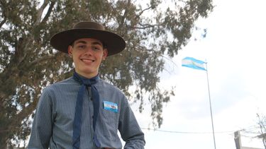 Lisandro Caik es el encargado de comunicar a través de las redes las actividades de la Federación Gaucha Sanjuanina.