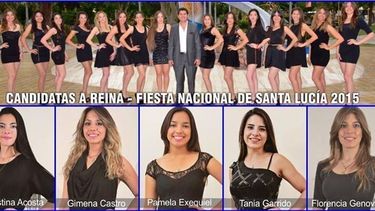 Orrego presentó los afiches de las candidatas a reina