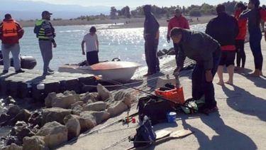 Por la sequía, prohíben el ingreso de embarcaciones a motor y restringen zonas en el Dique de Ullum