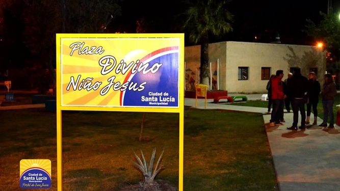 En Santa Lucía siguen remodelando los espacios verdes