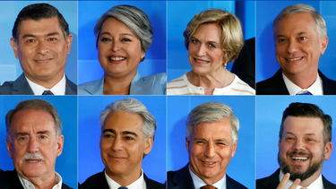 Los ocho candidatos a las elecciones de Chile