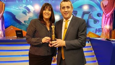 Así festejó Telesol Noticias un nuevo Martín Fierro