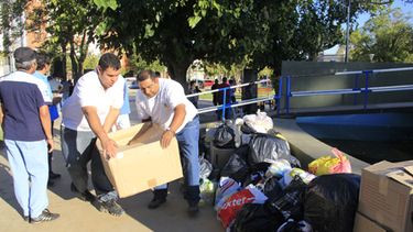 Sanjuaninos solidarios por los evacuados