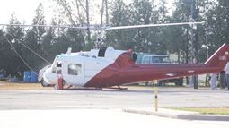 El helicóptero que socorrió a Gioja aterrizó de emergencia en Pocito