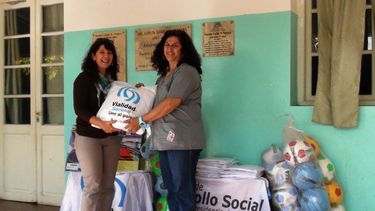 Vialidad Nacional entregó donaciones a escuela apadrinada