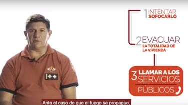 ¿Sabés qué hacer en caso de incendio? Los mejores te enseñan