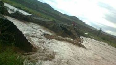 Evacuaron a cuatro familias de Calingasta por un nuevo temporal
