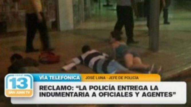 Para el Jefe de la Policía no hubo acuartelamiento, sólo una protesta