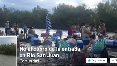 Un grupo de facebook contra el cobro de entrada al río en Ullum