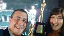 Mirá las lágrimas de Marcela y Tole por el Martín Fierro de Oro